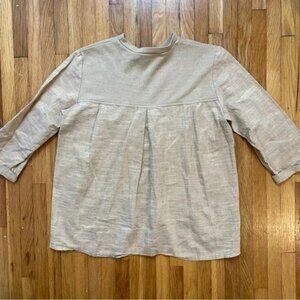 4/$25 Lola Girls Gold Three Quarter Sleeve Blouse Size XXL / 20 Made in Canada